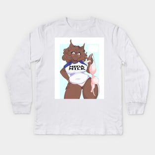 MEGA MILK Kids Long Sleeve T-Shirt